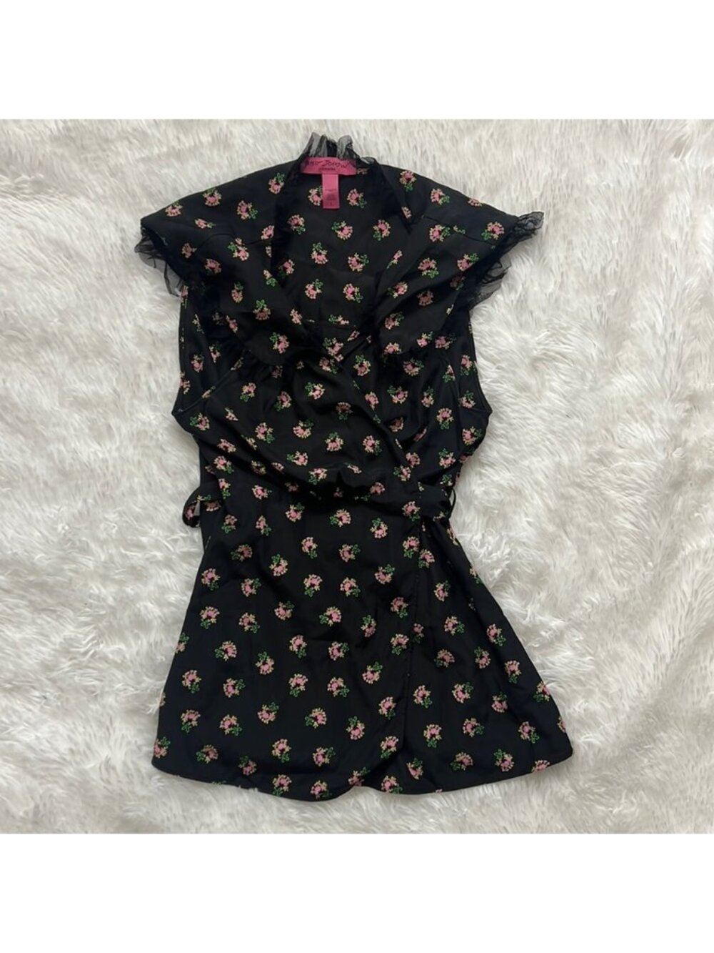 BETSEY JOHNSON Intimates Floral‎ Wrap Top
